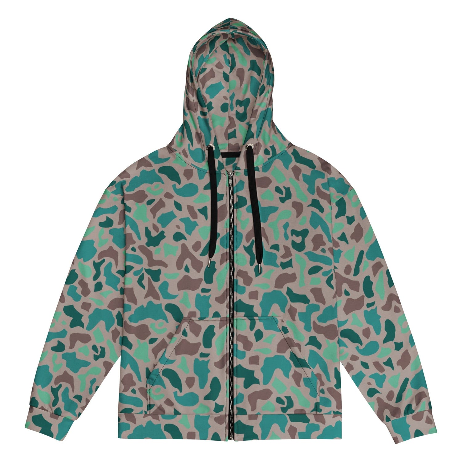 Duck Hunter Aegean Spot CAMO Unisex zip hoodie - 2XS - Zip Hoodies