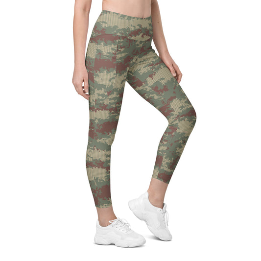 Turkish Army M2008 CAMO Leggings with pockets - 2XS - Womens With Pockets