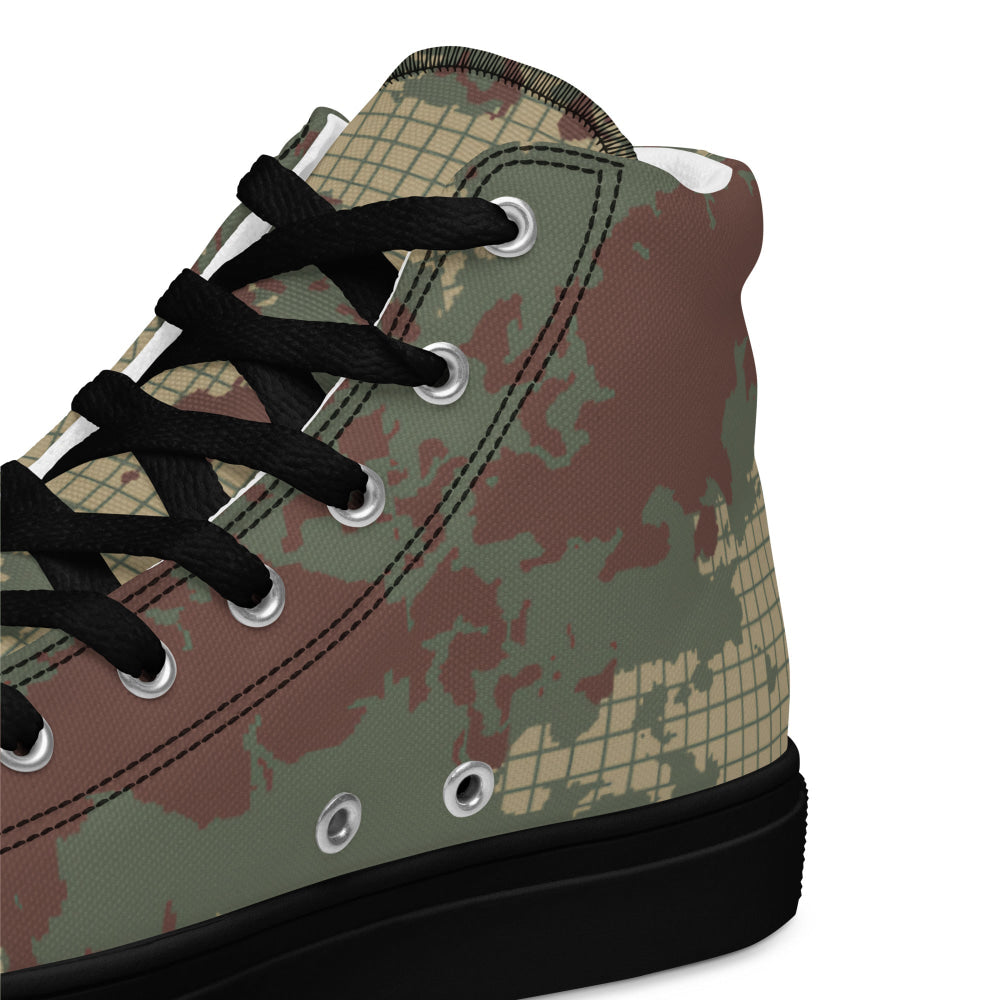 Turkish Army M2008 CAMO Men’s high top canvas shoes - Mens High Top Canvas Shoes