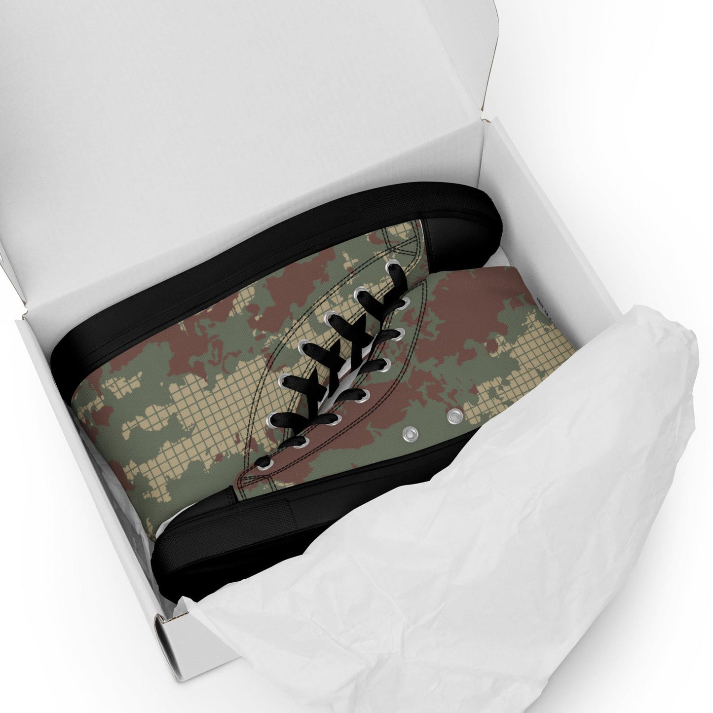 Turkish Army M2008 CAMO Men’s high top canvas shoes - Mens High Top Canvas Shoes