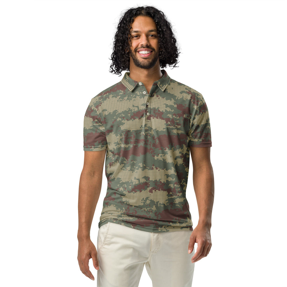 Turkish Army M2008 CAMO Men’s slim fit polo - Mens Slim Fit Polo