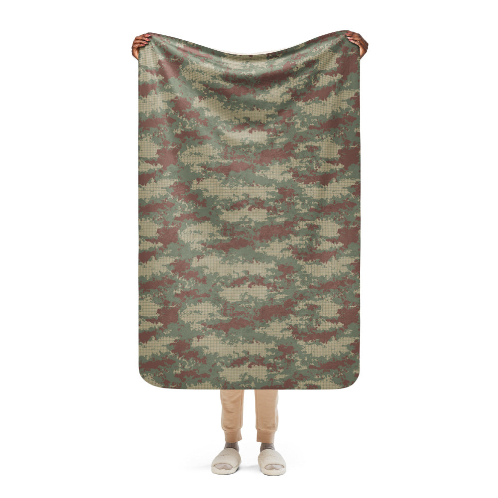 Turkish Army M2008 CAMO Sherpa blanket - 37″×57″ - Blanket