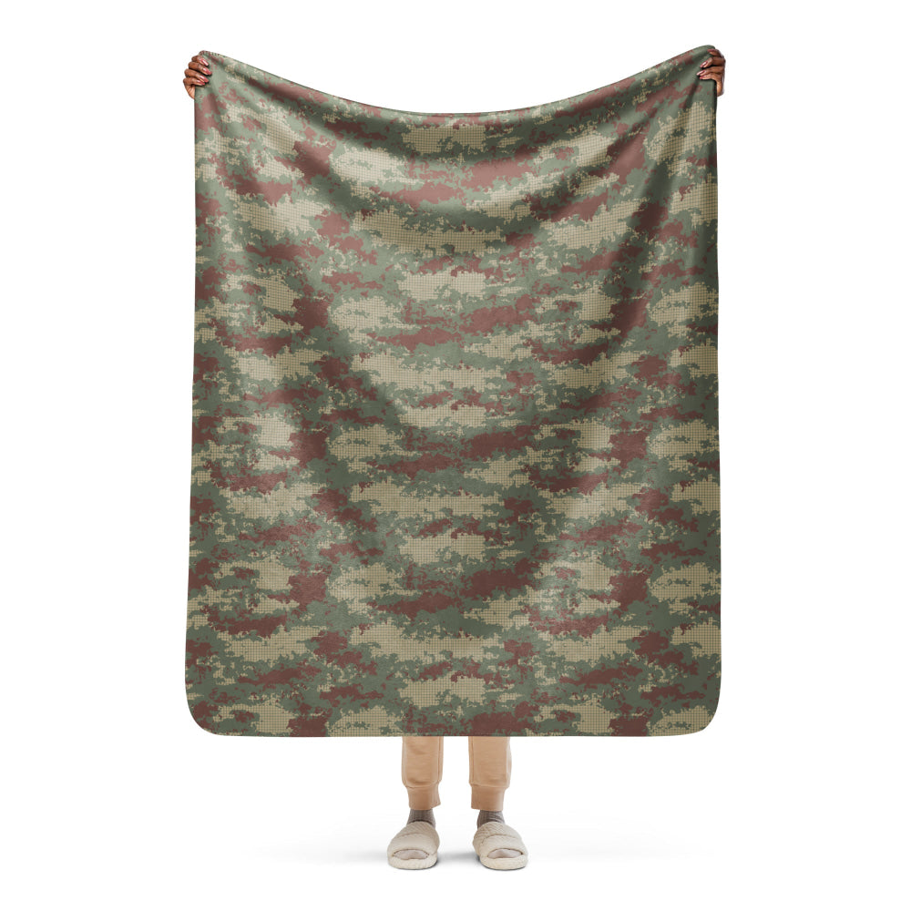 Turkish Army M2008 CAMO Sherpa blanket - 50″×60″ - Blanket