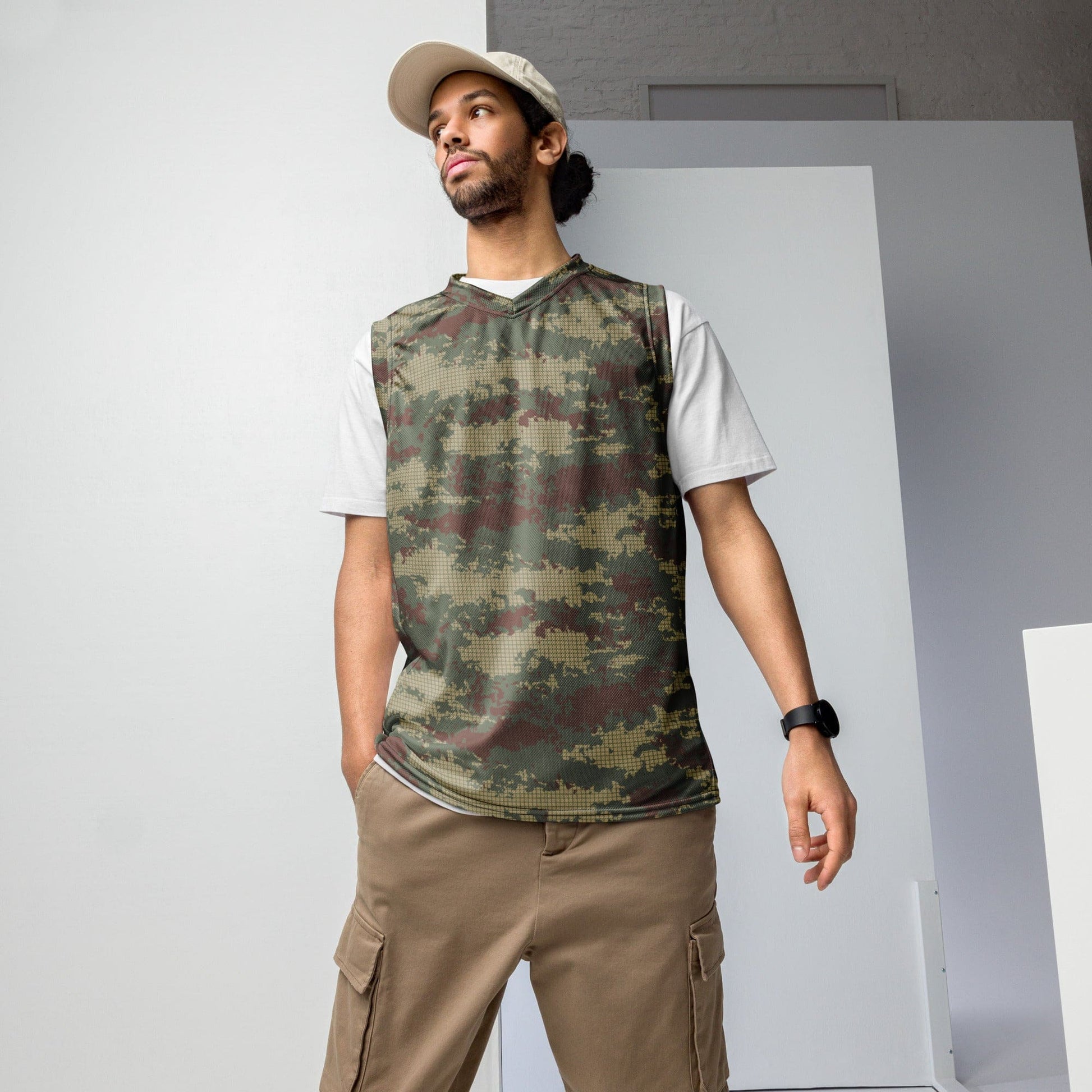 Turkish Army M2008 CAMO unisex basketball jersey - 2XS - Unisex Basketball Jersey