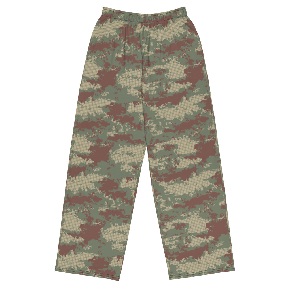 Turkish Army M2008 CAMO unisex wide-leg pants - 2XS - Unisex Wide-Leg Pants