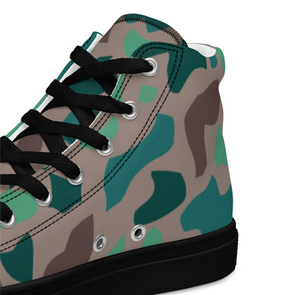 Turkish Duck Hunter Aegean Spot CAMO Mens high top canvas shoes - High Top Canvas Shoes