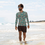 Duck Hunter Aegean Spot Turkish CAMO Mens Long-Sleeve Rash Guard - XS