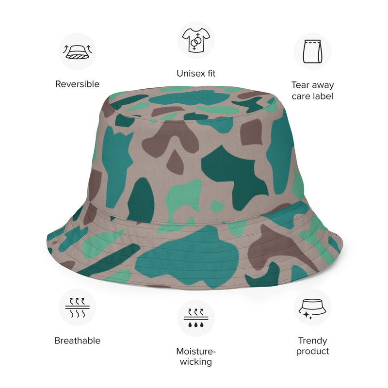 Duck Hunter Aegean Spot Turkish CAMO Reversible Bucket Hat - Head