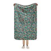 Duck Hunter Aegean Spot Turkish CAMO Sherpa Blanket - 37″×57″
