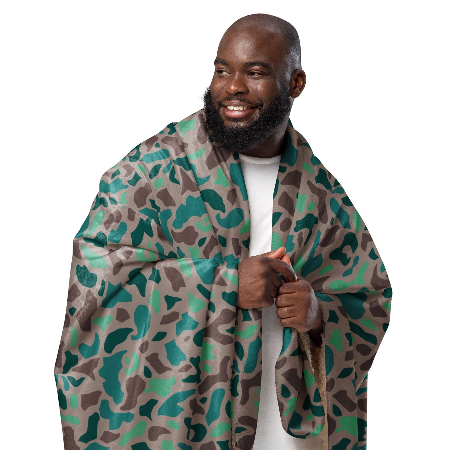 Turkish Duck Hunter Aegean Spot CAMO Sherpa blanket - Blankets