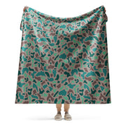 Duck Hunter Aegean Spot Turkish CAMO Sherpa Blanket - 60″×80″