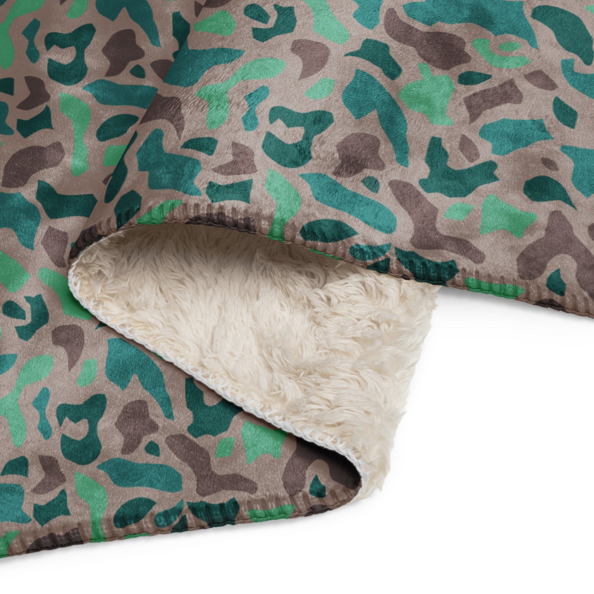 Turkish Duck Hunter Aegean Spot CAMO Sherpa blanket - Blankets