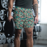 Duck Hunter Aegean Spot Turkish CAMO Unisex Athletic Long Shorts - 2XS