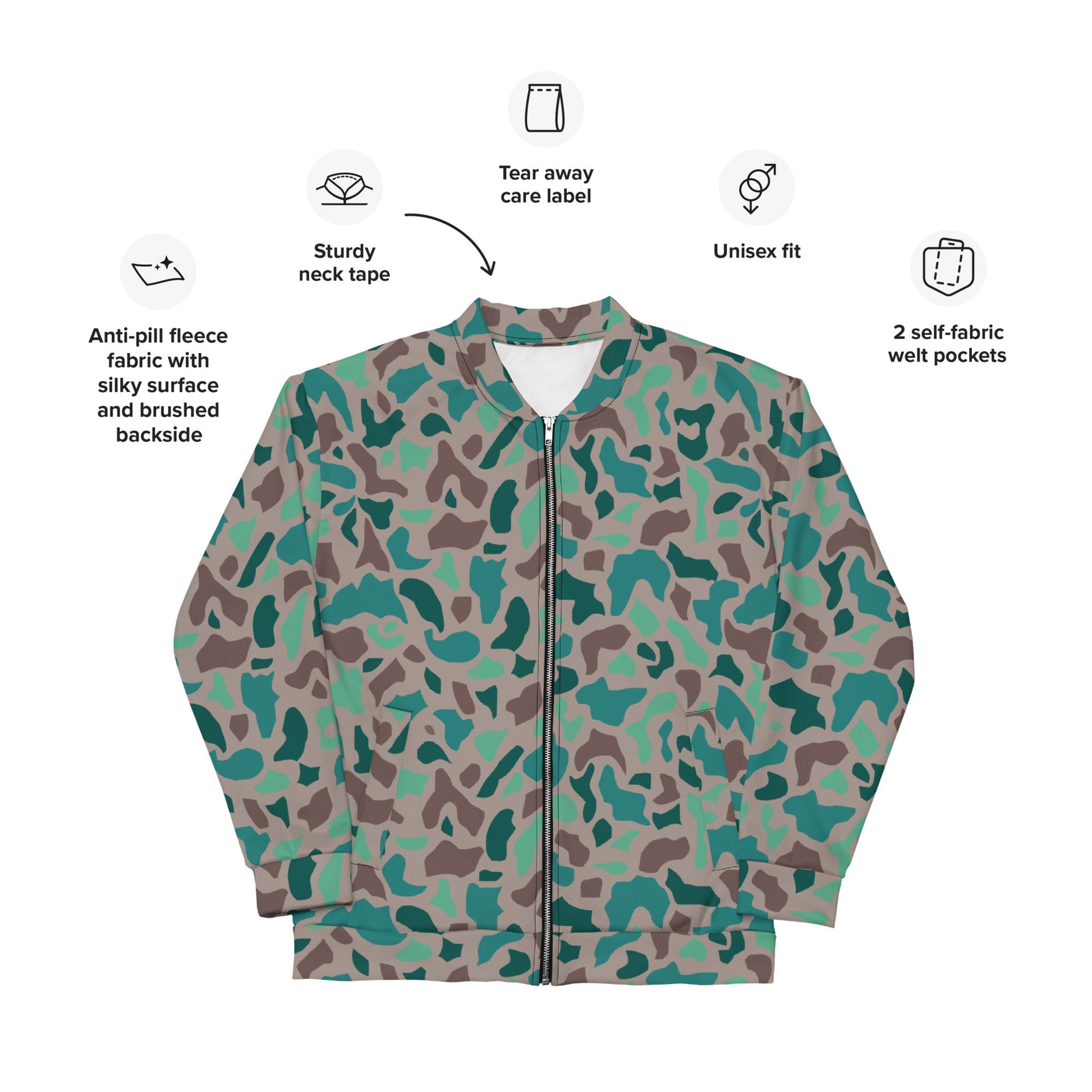 Turkish Duck Hunter Aegean Spot CAMO Unisex Bomber Jacket - Jackets