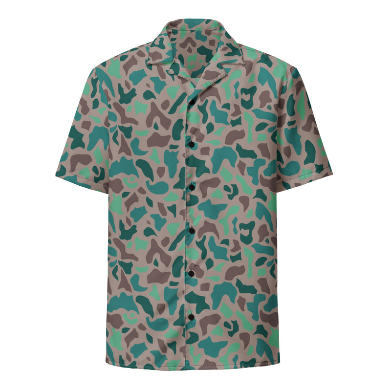 Duck Hunter Aegean Spot Turkish CAMO Unisex Short-Sleeve Button Shirt - Button-Up