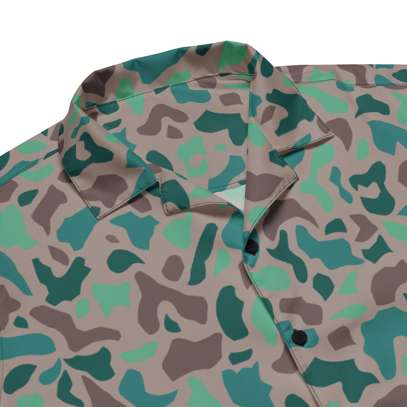 Duck Hunter Aegean Spot Turkish CAMO Unisex Short-Sleeve Button Shirt - Button-Up