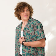 Duck Hunter Aegean Spot Turkish CAMO Unisex Short-Sleeve Button Shirt - Button-Up
