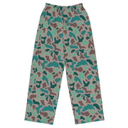 Duck Hunter Aegean Spot Turkish CAMO Unisex Wide-Leg Leisure Pants - 2XS - Pant