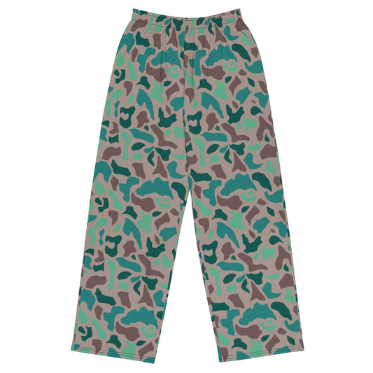 Turkish Duck Hunter Aegean Spot CAMO unisex wide-leg pants - 2XS - Wide-leg Pants
