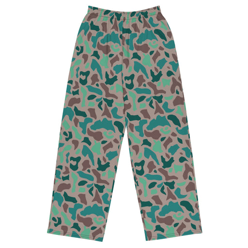 Duck Hunter Aegean Spot Turkish CAMO Unisex Wide-Leg Leisure Pants - 2XS - Pant
