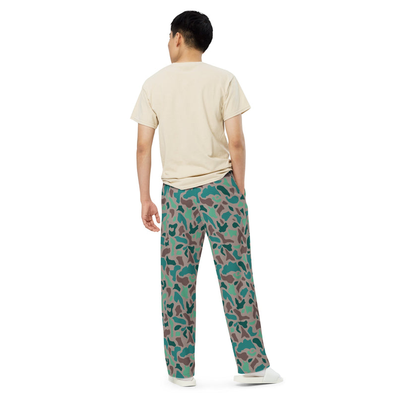 Duck Hunter Aegean Spot Turkish CAMO Unisex Wide-Leg Leisure Pants - Pant