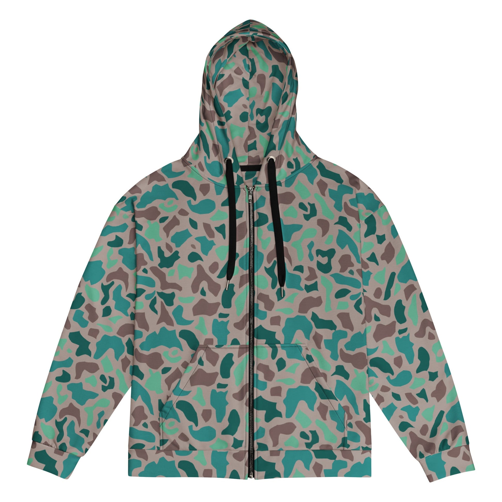 Turkish Duck Hunter Aegean Spot CAMO Unisex zip hoodie - 2XS - Zip Hoodies