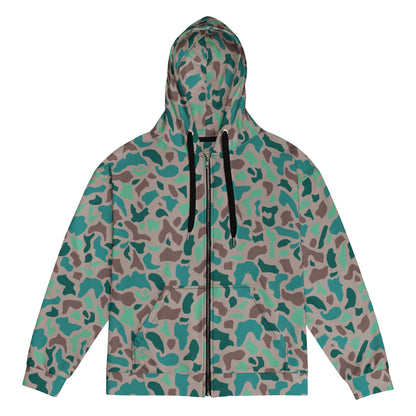 Turkish Duck Hunter Aegean Spot CAMO Unisex zip hoodie - 2XS - Zip Hoodies