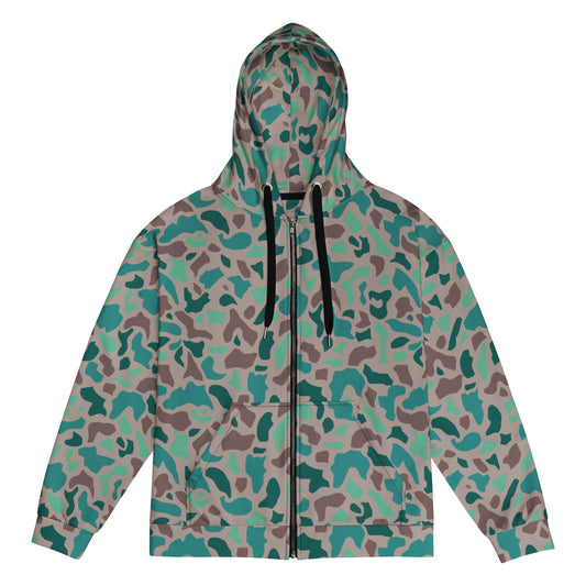 Turkish Duck Hunter Aegean Spot CAMO Unisex zip hoodie - 2XS - Zip Hoodies
