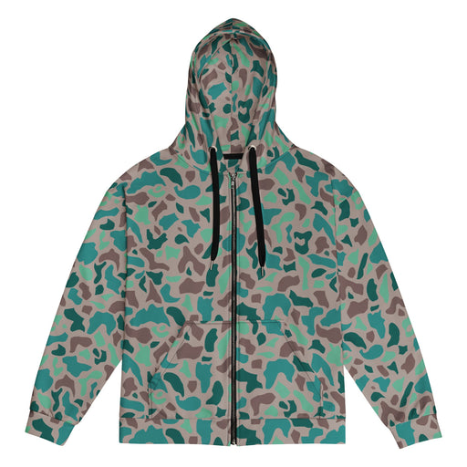 Duck Hunter Aegean Spot Turkish CAMO Unisex Zip Hoodie - 2XS