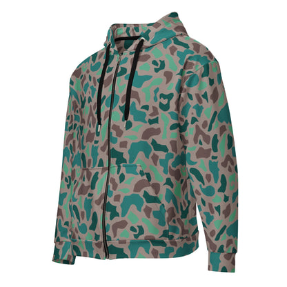 Turkish Duck Hunter Aegean Spot CAMO Unisex zip hoodie - Zip Hoodies