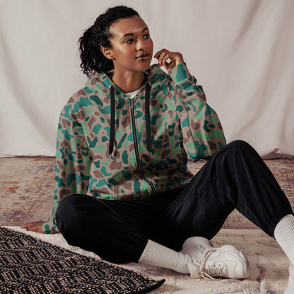 Turkish Duck Hunter Aegean Spot CAMO Unisex zip hoodie - Zip Hoodies