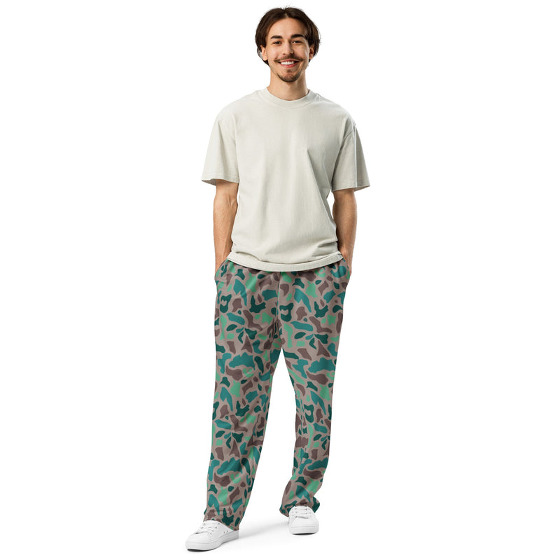 Duck Hunter Aegean Spot Turkish CAMO Unisex Wide-Leg Joggers