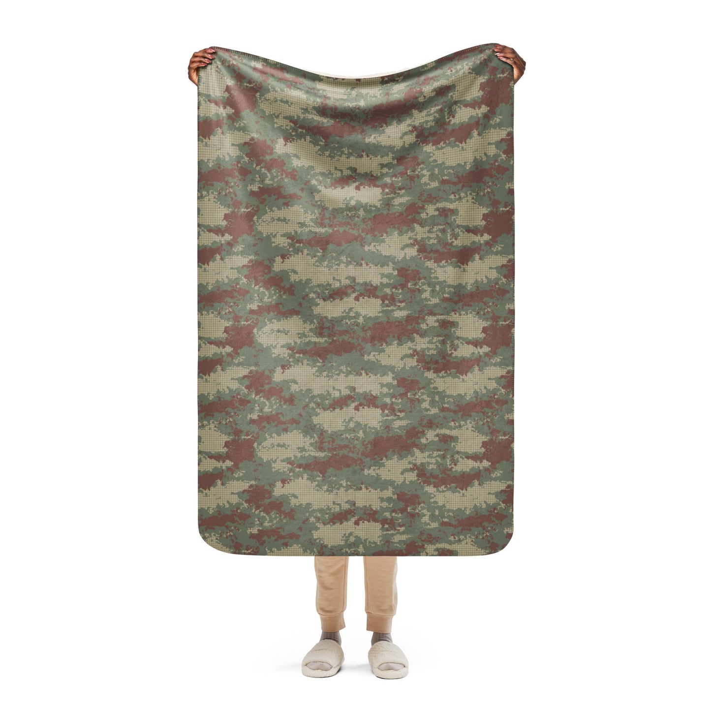 Turkish Multi-terrain CAMO Sherpa blanket - 37″×57″ - Blankets