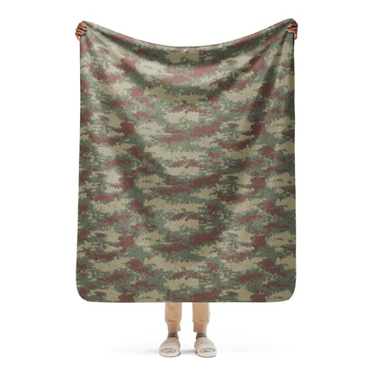 Turkish Multi-terrain CAMO Sherpa blanket - 50″×60″ - Blankets