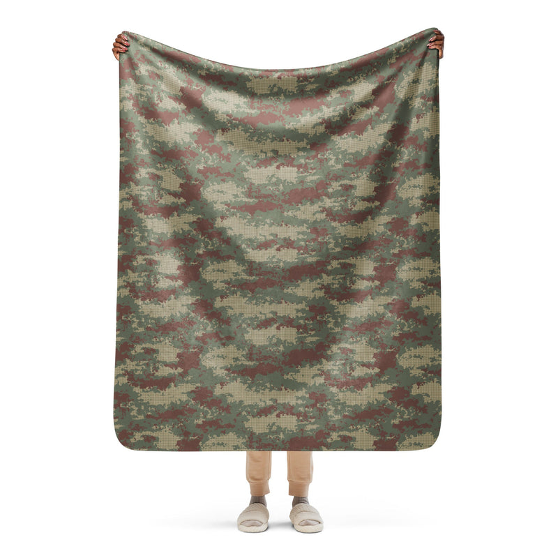Multi-Terrain Turkish CAMO Sherpa Blanket - 50″×60″