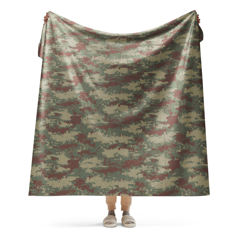 Multi-Terrain Turkish CAMO Sherpa Blanket - 60″×80″