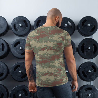 Turkish Multi-terrain CAMO Mens Athletic T-shirt - T-Shirts