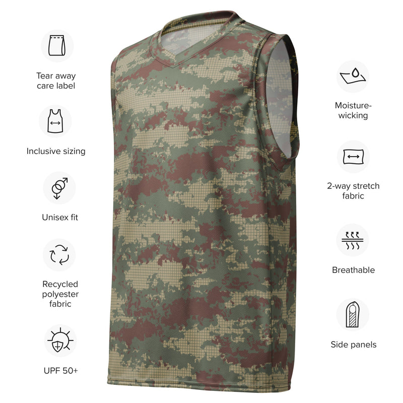 Multi-Terrain Turkish CAMO Unisex Basketball Jersey