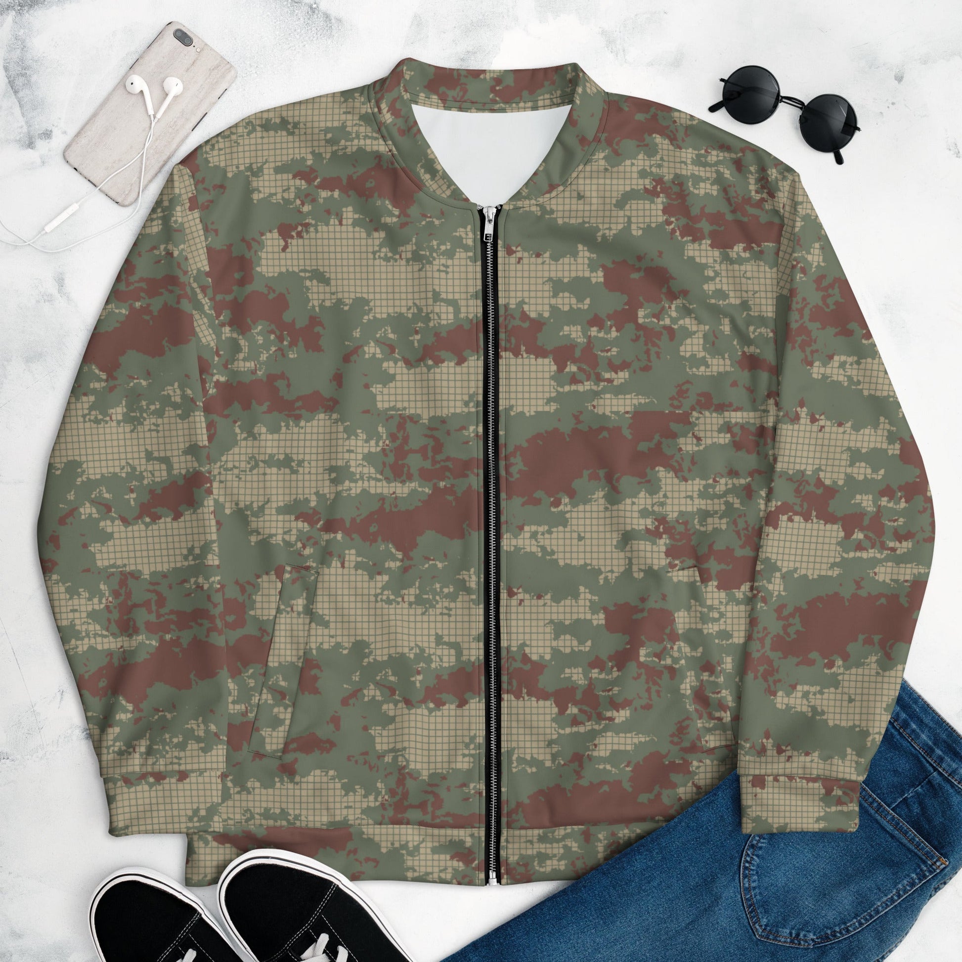 Turkish Multi-terrain CAMO Unisex Bomber Jacket - Jackets