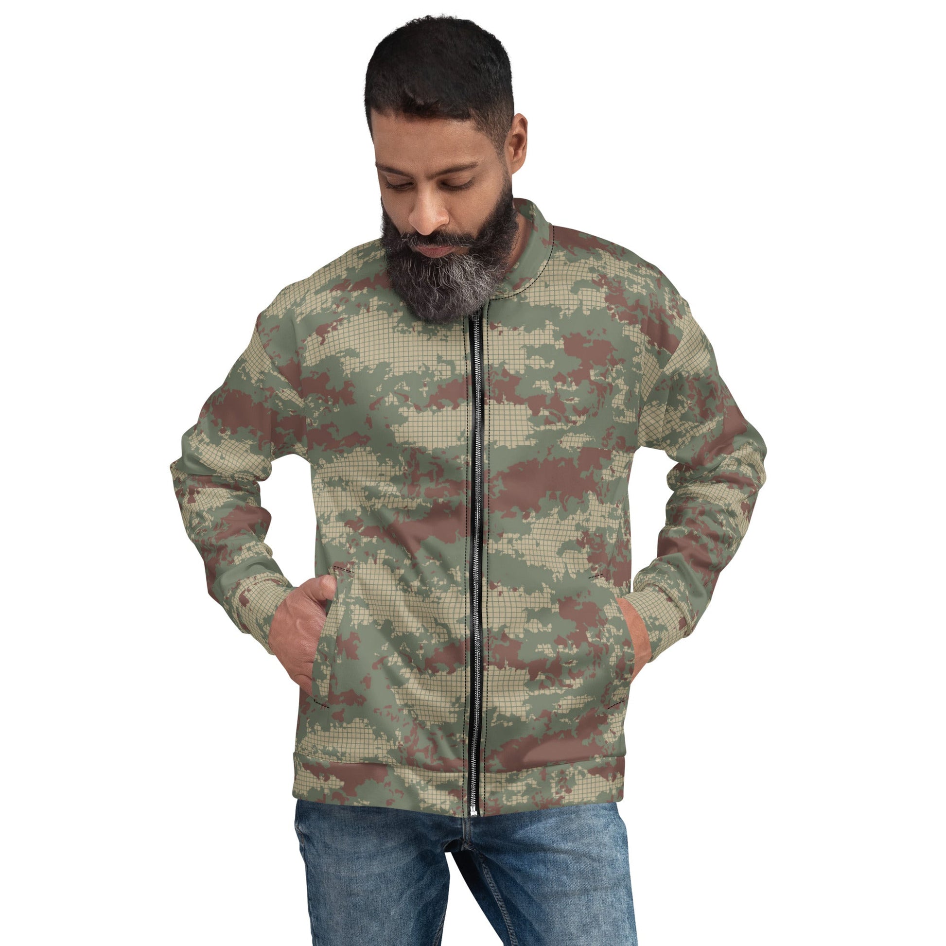 Turkish Multi-terrain CAMO Unisex Bomber Jacket - XS - Jackets