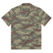 Multi-Terrain Turkish CAMO Unisex Short-Sleeve Button Shirt - 2XS - Button-Up