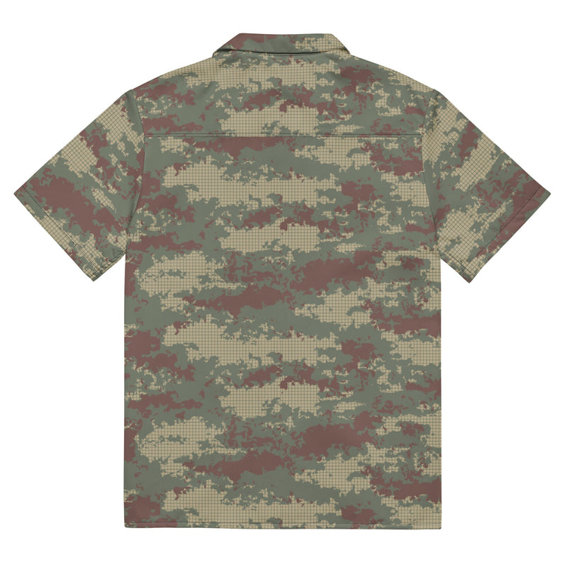 Multi-Terrain Turkish CAMO Unisex Short-Sleeve Button Shirt - Button-Up