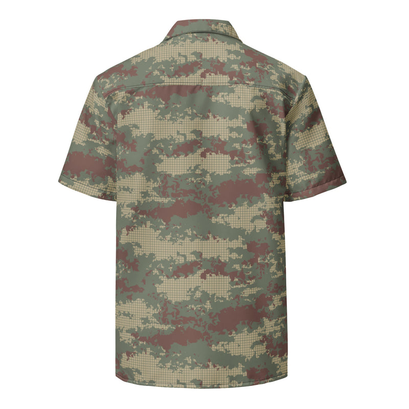 Multi-Terrain Turkish CAMO Unisex Short-Sleeve Button Shirt - Button-Up