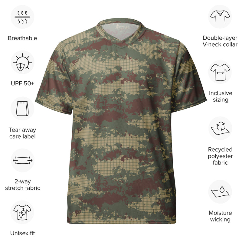 Multi-Terrain Turkish CAMO Unisex Sports Jersey
