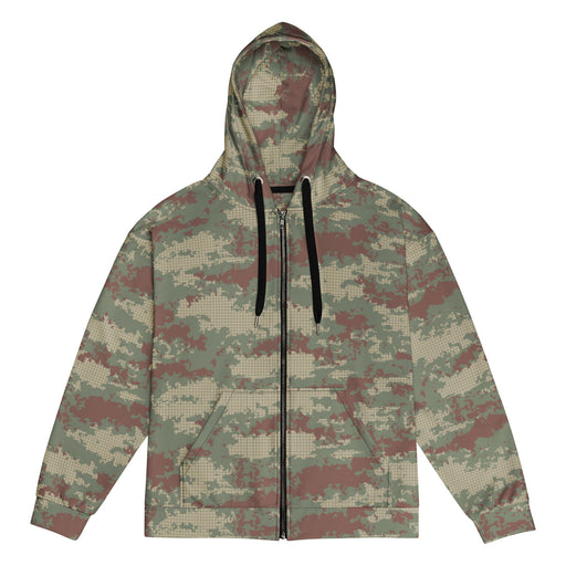 Multi-Terrain Turkish CAMO Unisex Zip Hoodie - 2XS