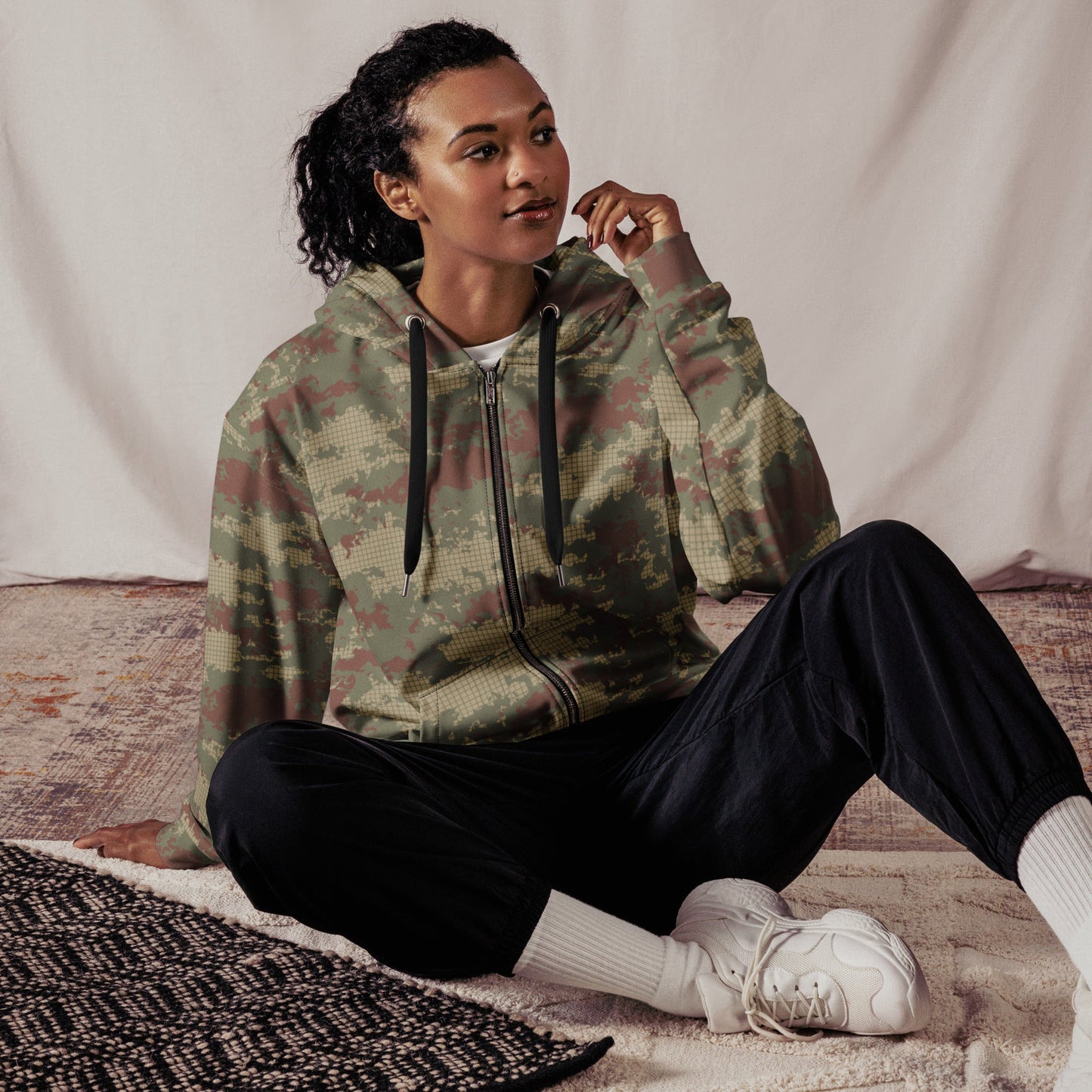 Turkish Multi-terrain CAMO Unisex zip hoodie - Zip Hoodies