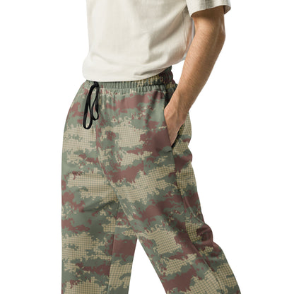 Turkish Multi-terrain CAMO Wide-leg joggers - Joggers