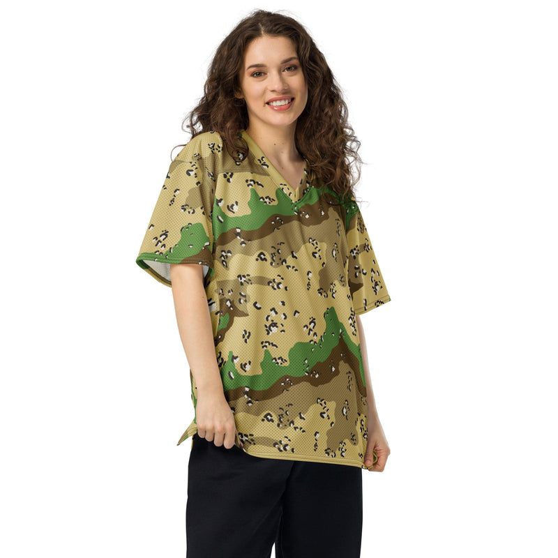 Chocolate Chip Turkmenistan Desert CAMO Unisex American Football Jersey
