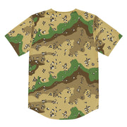 Chocolate Chip Turkmenistan Desert CAMO Unisex Baseball Jersey