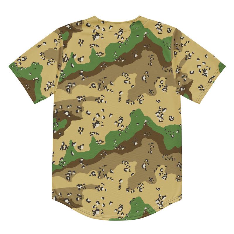 Chocolate Chip Turkmenistan Desert CAMO Unisex Baseball Jersey
